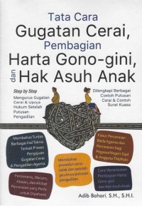 Image of Tata Cara Gugatan Cerai, Pembagian Harta Gono-gini, dan Hak Asuh Anak