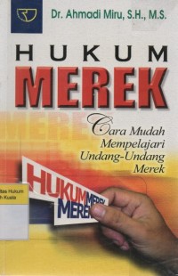 Image of Hukum Merek: Cara mudah mempelajari undang-undang merek