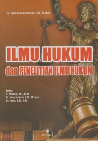 Image of Ilmu Hukum dan Penelitian Ilmu Hukum