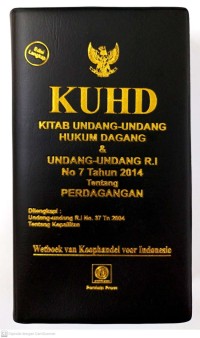 KUHD (Kitab Undang-Undang Hukum Dagang)