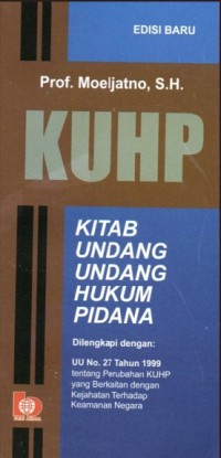 Image of KUHP Kitab Undang-Undang Hukum Pidana Edisi Baru