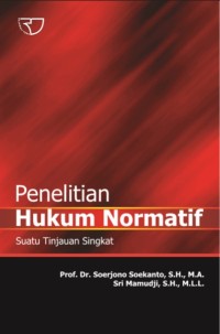 Penelitian hukum normatif: Suatu Tinjauan Singkat