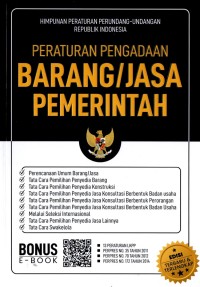 Image of Peraturan Pengadaan Barang/Jasa Pemerintah