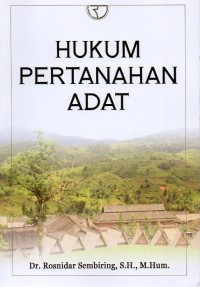 Hukum Pertanahan Adat