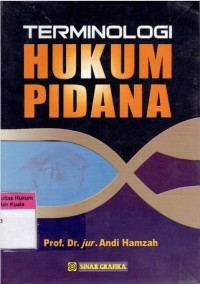 Terminologi Hukum Pidana