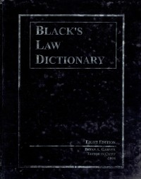 Image of Black's Law Dictionary Eighth Edition