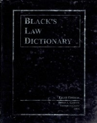 Black's Law Dictionary Eighth Edition