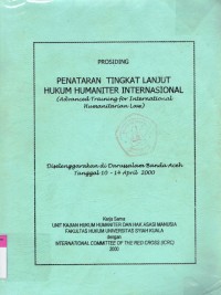 Image of Hukum Humaniter Internasional (Advance Training for International Humanitarian Law)