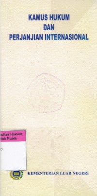 Image of Kamus Hukum dan Perjanjian Internasional