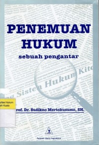 Image of Penemuan Hukum: Sebuah Pengantar