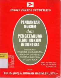 Pengantar Hukum dan Pengetahuan Ilmu Hukum Indonesia