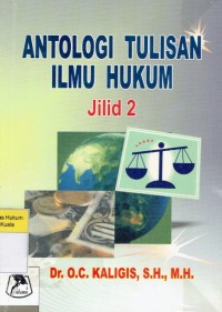 Antologi Tulisan Ilmu Hukum