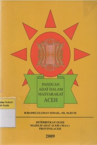 Panduan Adat Dalam Masyarakat Aceh