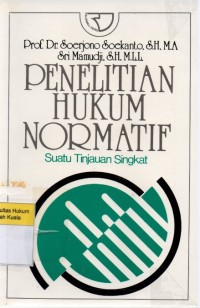 Image of Penelitian Hukum Normatif: Suatu Tinjauan Singkat