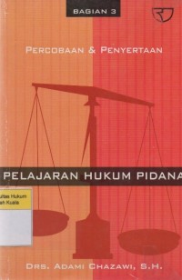 Image of Pelajaran hukum pidana Bagian 3: percobaan dan penyertaan