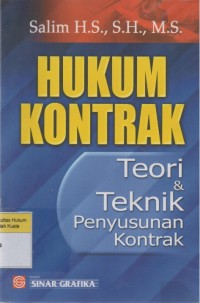 Image of Hukum Kontrak: Teori dan Teknik Penyusunan Kontrak