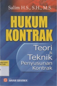 Hukum Kontrak: Teori dan Teknik Penyusunan Kontrak