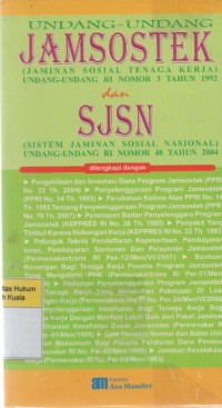 Image of Undang-undang Jamsostek dan SJSN