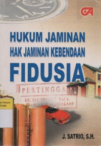 Image of Hukum jaminan, Hak Jaminan Kebendaan Fidusia