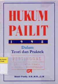 Image of Hukum pailit 1998: dalam teori dan praktek