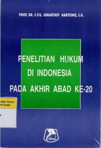Image of Penelitian Hukum di Indonesia Pada Akhir Abad Ke-20