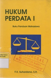 Hukum Perdata I: Buku Panduan Mahasiswa