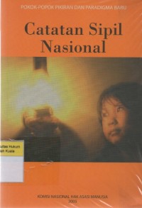 Image of Pokok-Pokok Pikiran dan Paradigma Baru Catatan Sipil Nasional