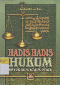 Image of Hadis-Hadis hukum: untuk IAIN, STAIN, PTAIS