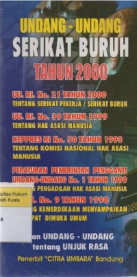 Undang-undang Serikat Buruh Tahun 2000