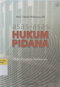 Image of Asas-Asas Hukum Pidana