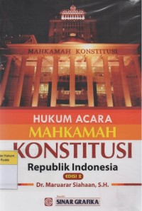 Hukum Acara Mahkamah Konstitusi Republik Indonesia