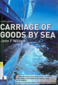 Carriage of Goods by Sea (Sixth Edition)