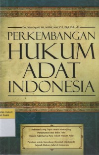 Perkembangan Hukum Adat Indoensia