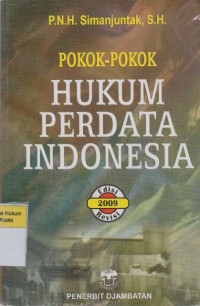 Pokok-Pokok Hukum Perdata Indonesia