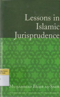 Lesson in Islamic Jurisprudence = Durus fi Ilm al-Usul