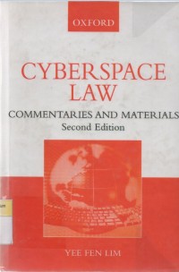 Image of Cyberspace Law: Commentaries and Materials (Second Edition)
