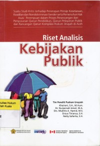 Riset Analisis Kebijakan Publik: Suatu Studi Kritis terhadap Penerapan Prinsip Kesetaraan, Keadilan dan Nondiskriminasi Gender...