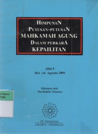 Himpunan Putusan-Putusan Mahkamah Agung Dalam Perkara Kepailitan