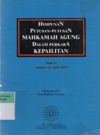 Himpunan Putusan-Putusan Mahkamah Agung Dalam Perkara Kepailitan