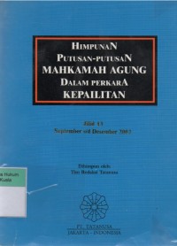 Himpunan Putusan-Putusan Mahkamah Agung Dalam Perkara Kepailitan