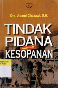 Tindak Pidana Mengenai Kesopanan