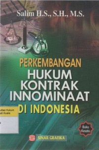 Perkembangan Hukum Kontrak Innominaat di Indonesia