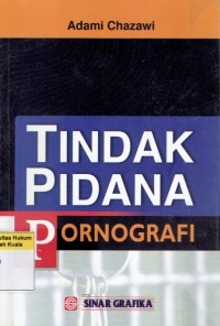 Tindak Pidana Pornografi