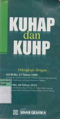 Image of KUHAP dan KUHP