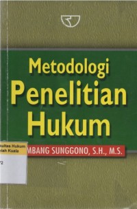 Image of Metodologi Penelitian Hukum