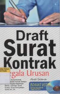 Draft Surat Kontrak  Segala urusan: Ragam Surat Kontrak fresh Model Format Terbaru Untuk segala Keperluan, Bisnis,Jual Beli, Surat Kuasa, Surat Pernyataan, Surat Izin, Dll.