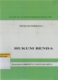 Image of Hukum Perdata : Hukum Benda