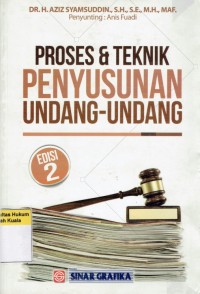 Image of Proses dan Teknik Penyusunan Undang-Undang