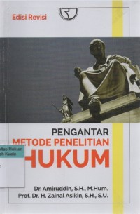Image of Pengantar Metode Penelitian Hukum