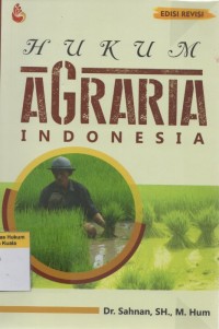 Hukum Agraria  Indonesia